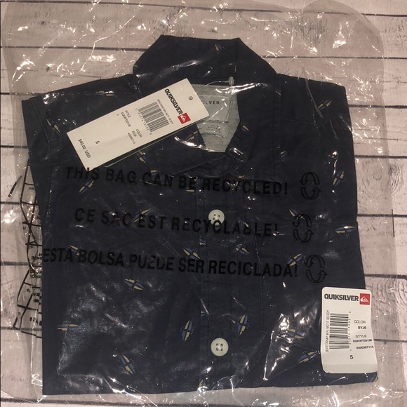 🆕 Quiksilver Boys' Boredsnap Mini Motif SS - Picture 4 of 7